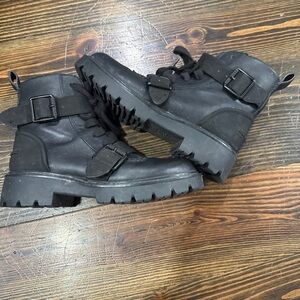 UGG Black Leather Boots